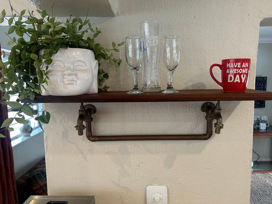 Shelf with Taps